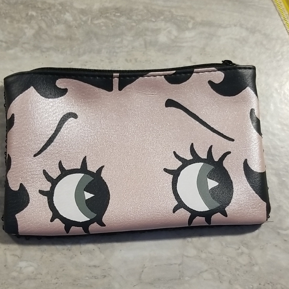 Betty Boop Pink and Black Pouch By Ipsy